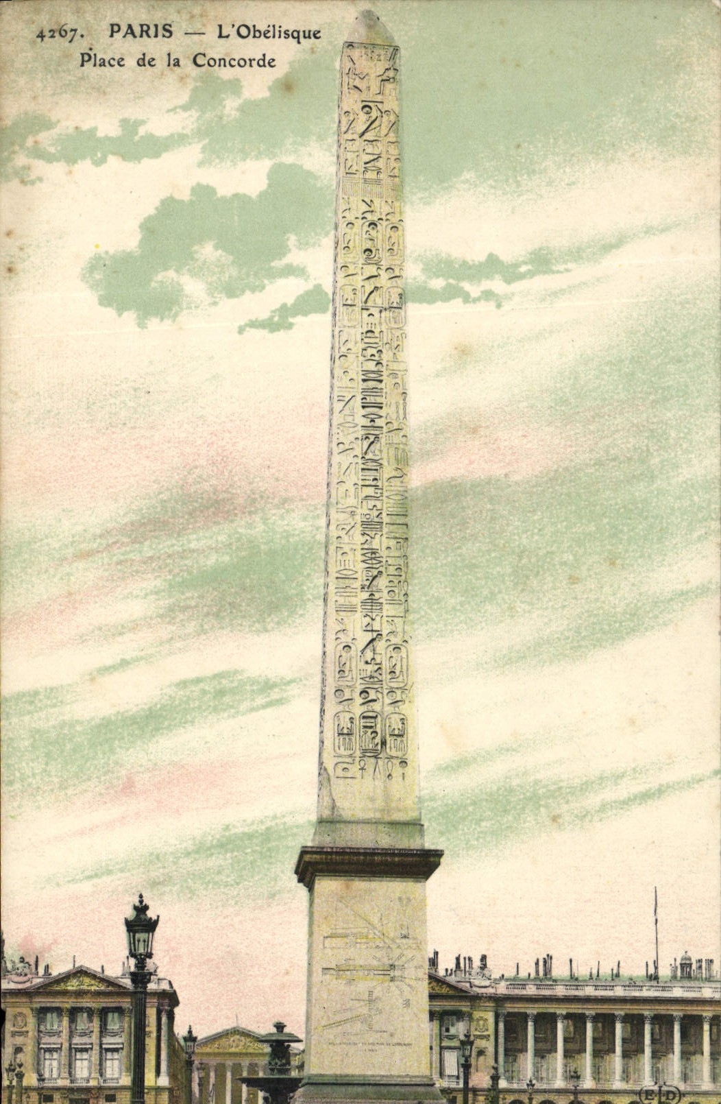 CPA Paris L'Obelisque Place de la Concorde 