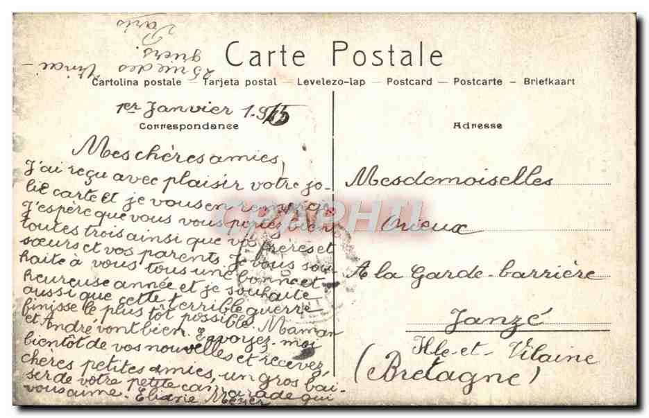CPA Paris De Pont des Arts et l'lnstitut Bateau Peniche  — Rückseite