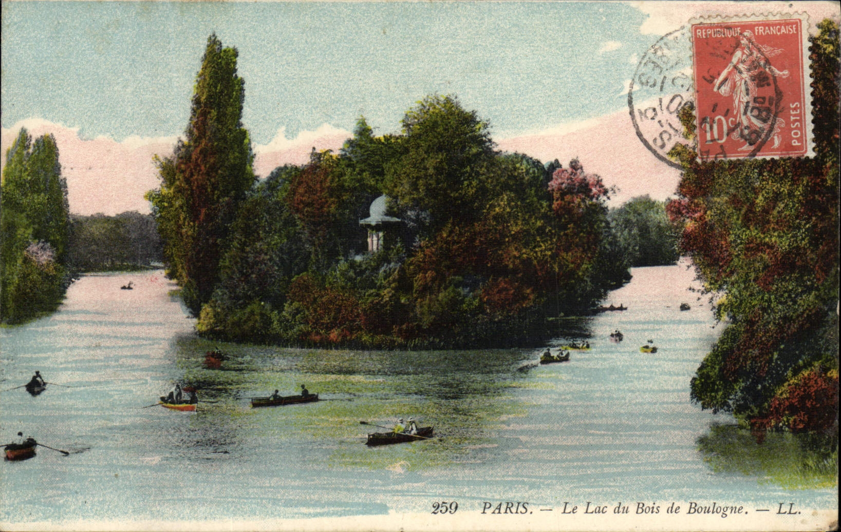 CPA Paris Le Lac du Bois de Boulogne 