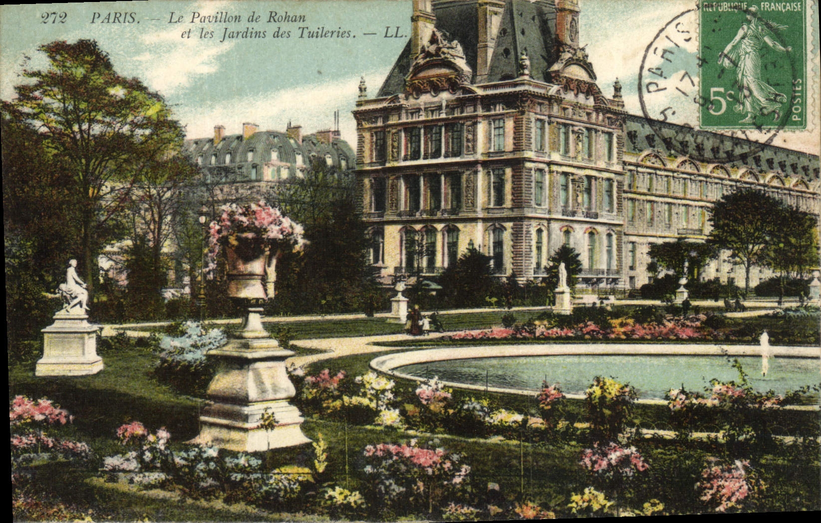 CPA Paris La Pavillon de Rohan et les Jardins des Tuileries 