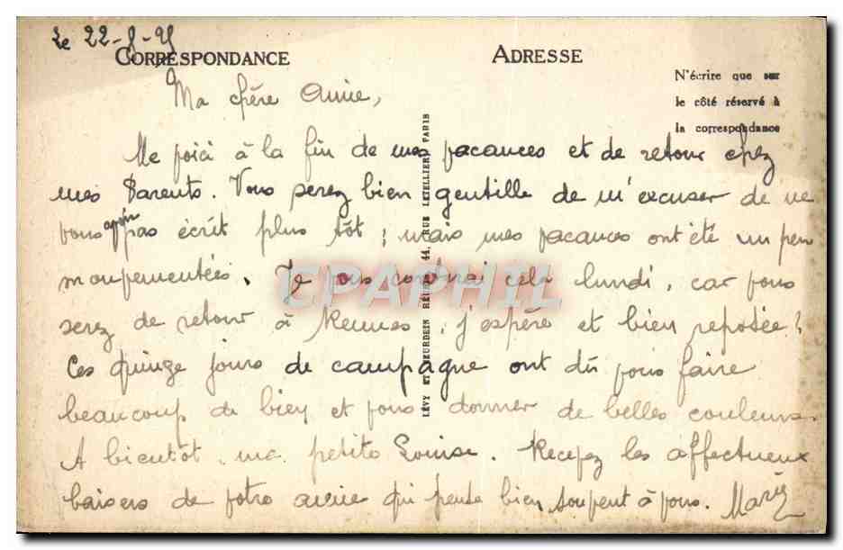 CPA Dinan Le Chateau de la duchesse Anne et la fausse porte  — Back