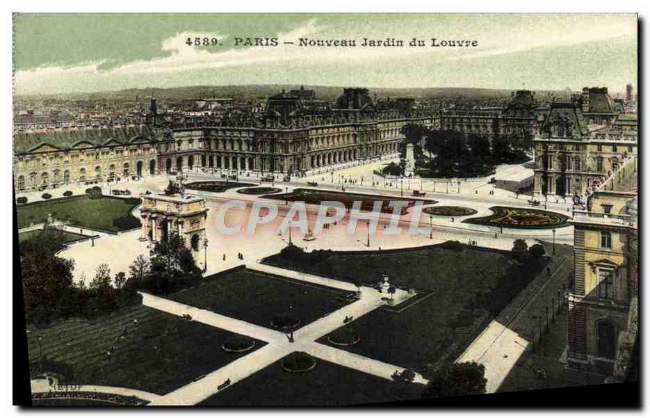 CPA Paris Nouveau Jardin du Louvre 