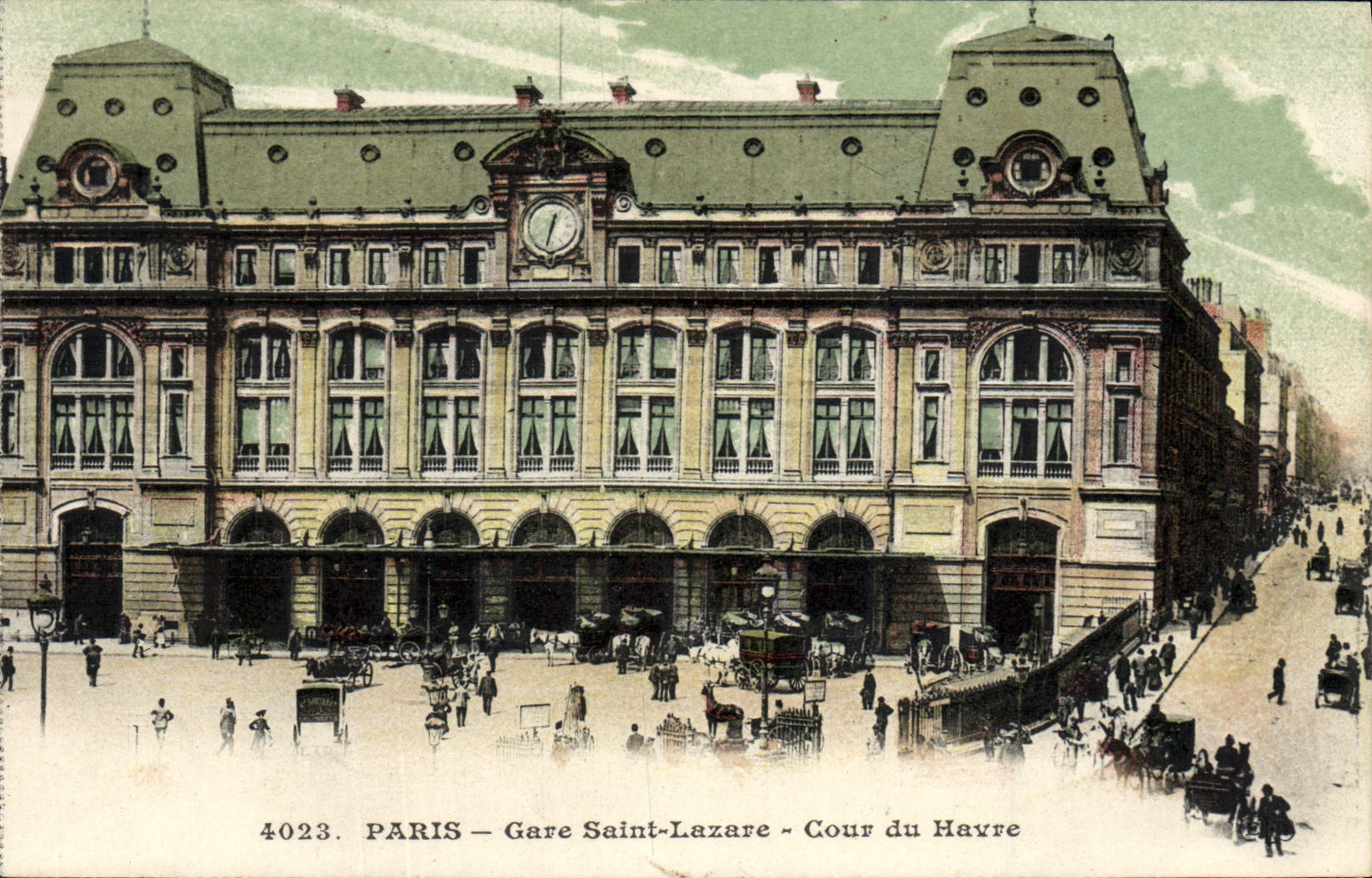CPA Paris Gare Saint Lazare Cour du Havre 