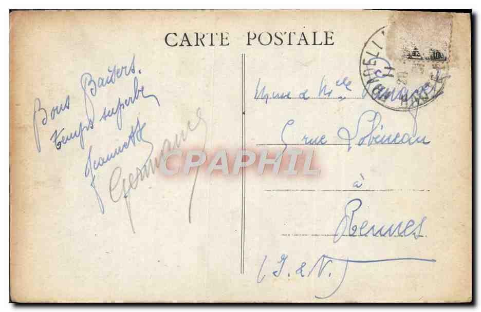 CPA St Etienne Le Barrage de Rochetaillee — Rückseite