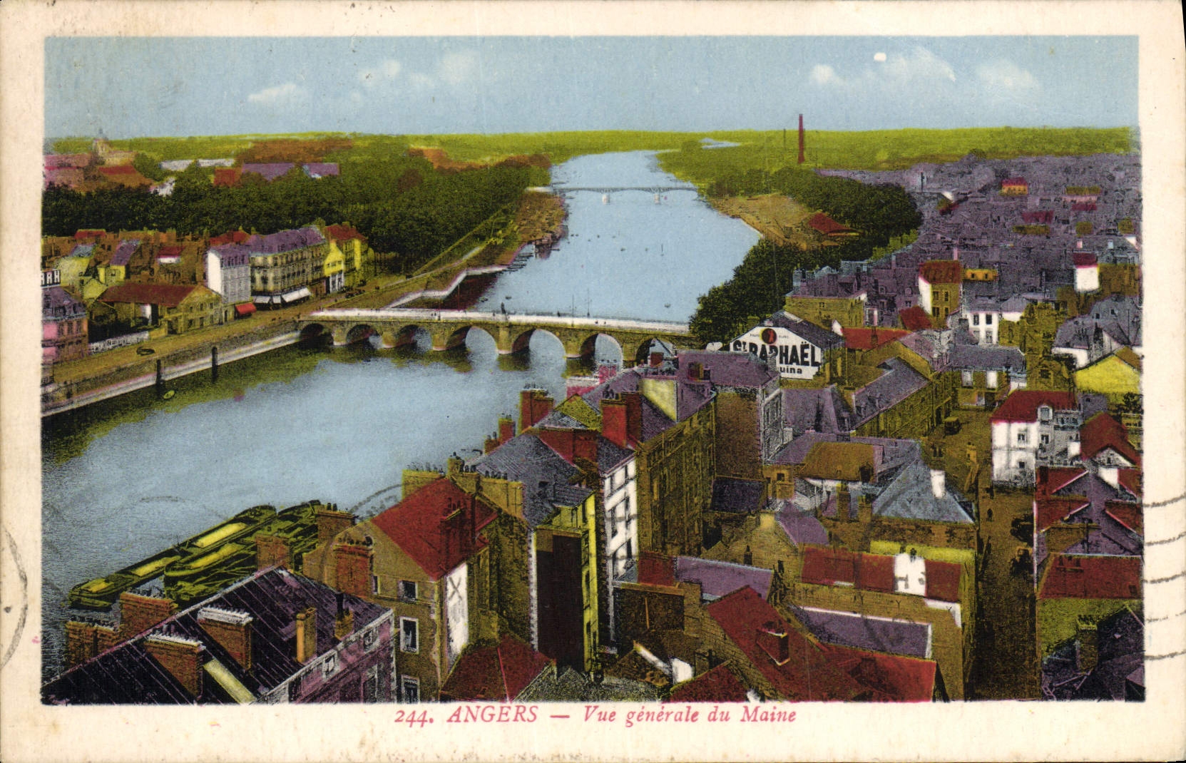 CPA Angers Vue generale du Maine 