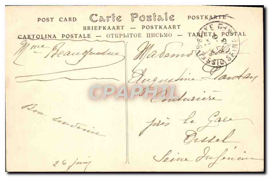 CPA Mantes Vue generale prise de la Tour Saint Maclou  — Back