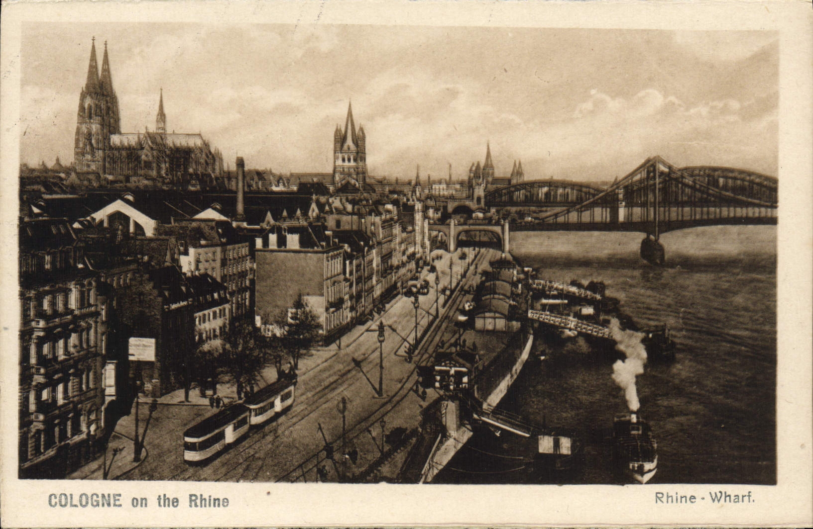 CPA Cologne on the Rhine Rhine Whari