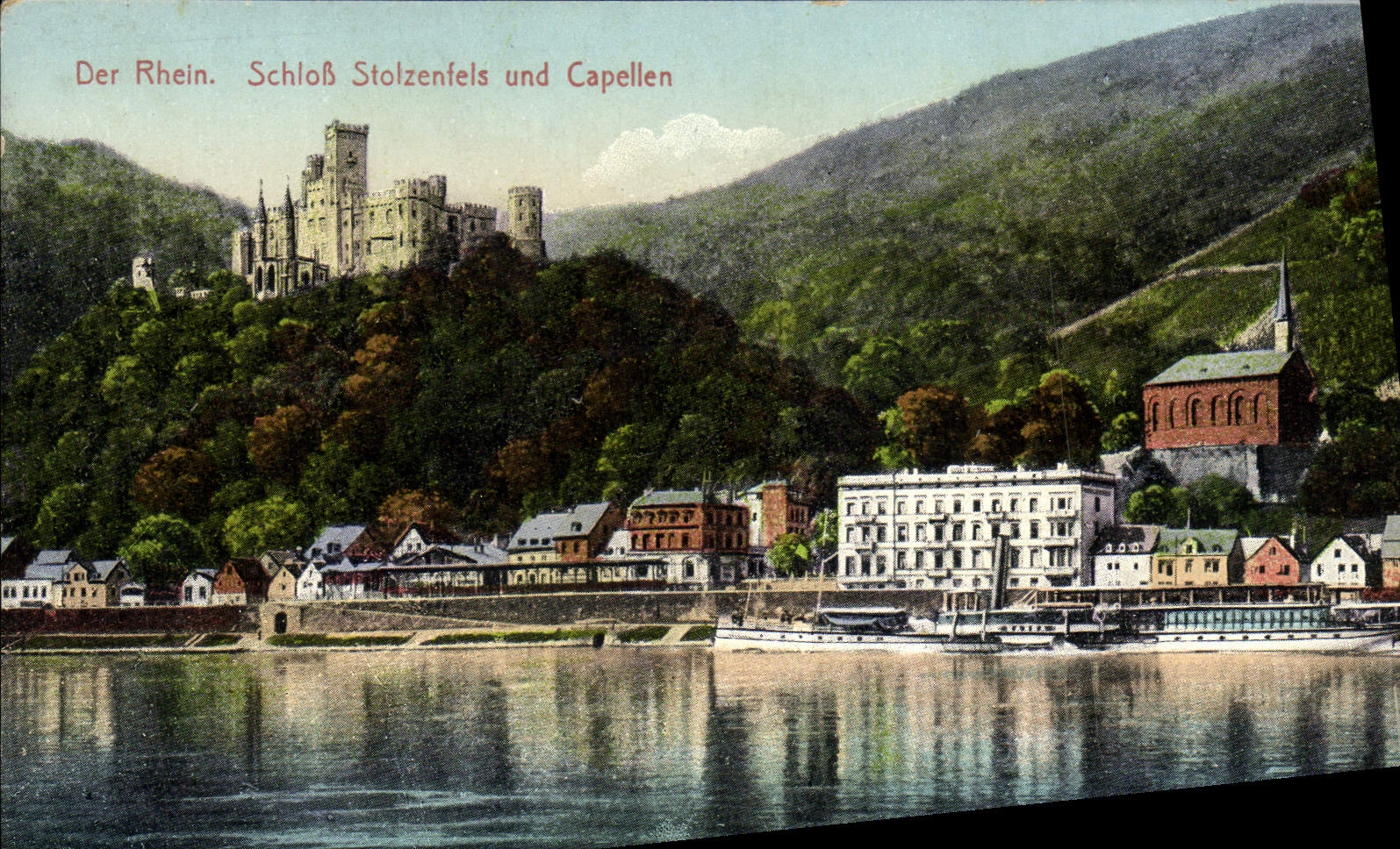 CPA Dr Rhein Schloss Stolzenfels und Capellen 