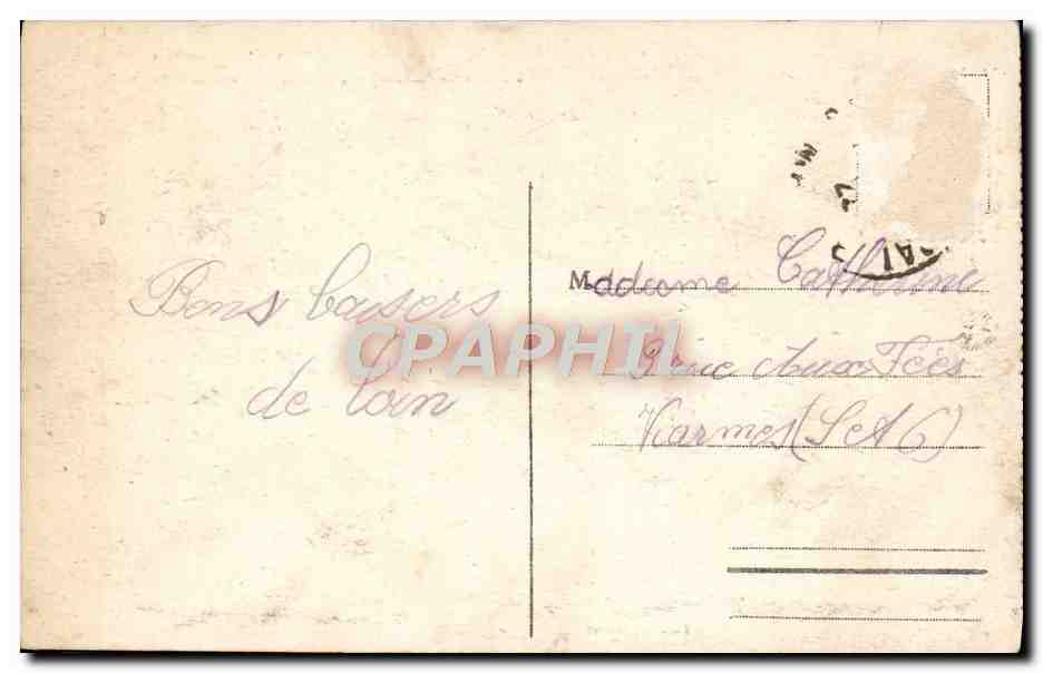 CPA Reims dans les Ruines apres la Retarite des Allemands  — Back