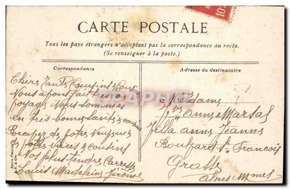 CPA Marseille Notre Dame de la Garde — Verso
