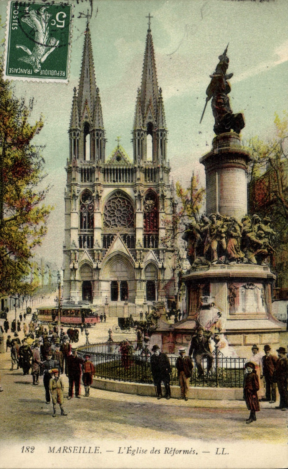 CPA Marseille L'Eglise des Reformes