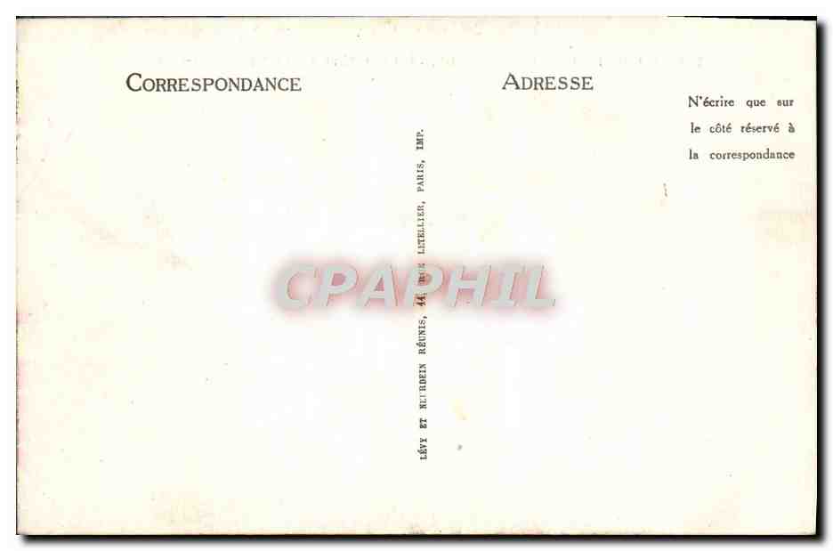 CPA Marseille La Corniche Le Prophete Et La Reserve — Verso