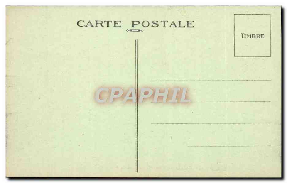 CPA Palais de Fontainebleau Bassin des Cascades — Rückseite
