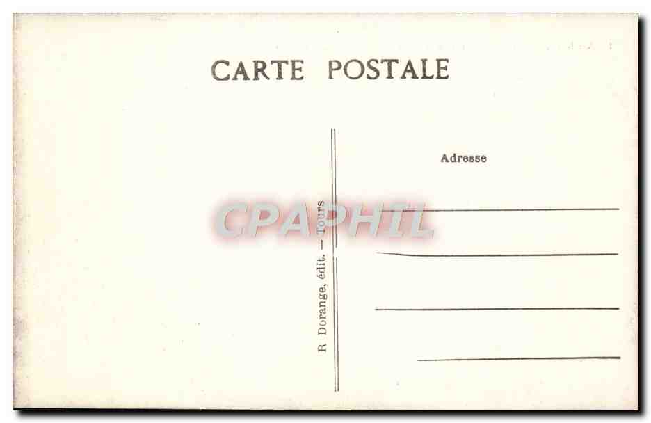 CPA Amboise Le Chateau et la Loire — Rückseite