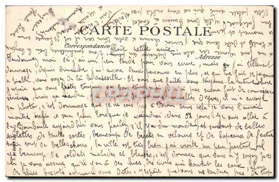 La Bourboule — La Roche des Fées — L'Auvergne pittoresque 4423 — Rückseite