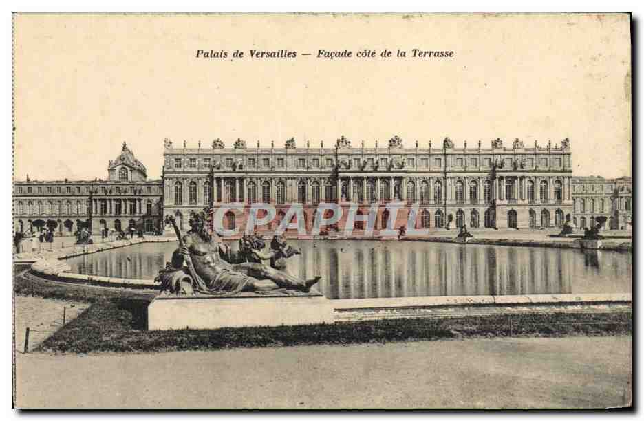 CPA Palais de Versailles Facade cote de la Terrasse