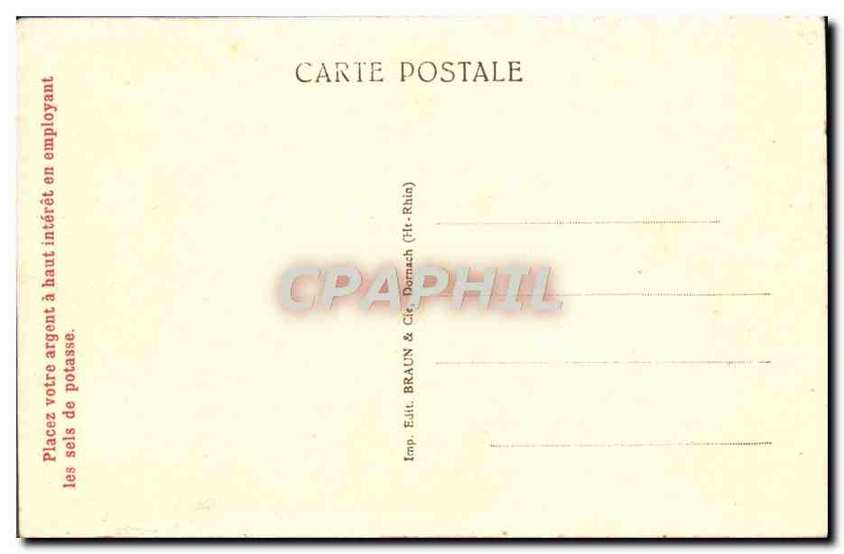 CPA Strasbourg Maison Kammerzell — Verso