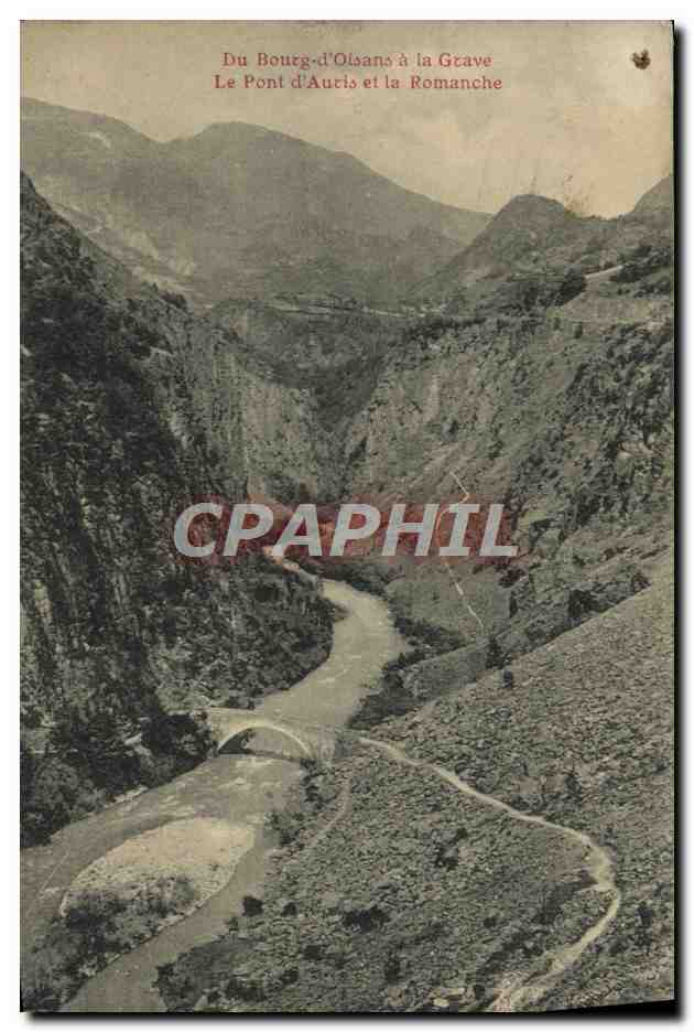 Le Pont d'Auris et la Romanche — Du Bourg-d'Oisans à la Grave — Éditeur non identifié