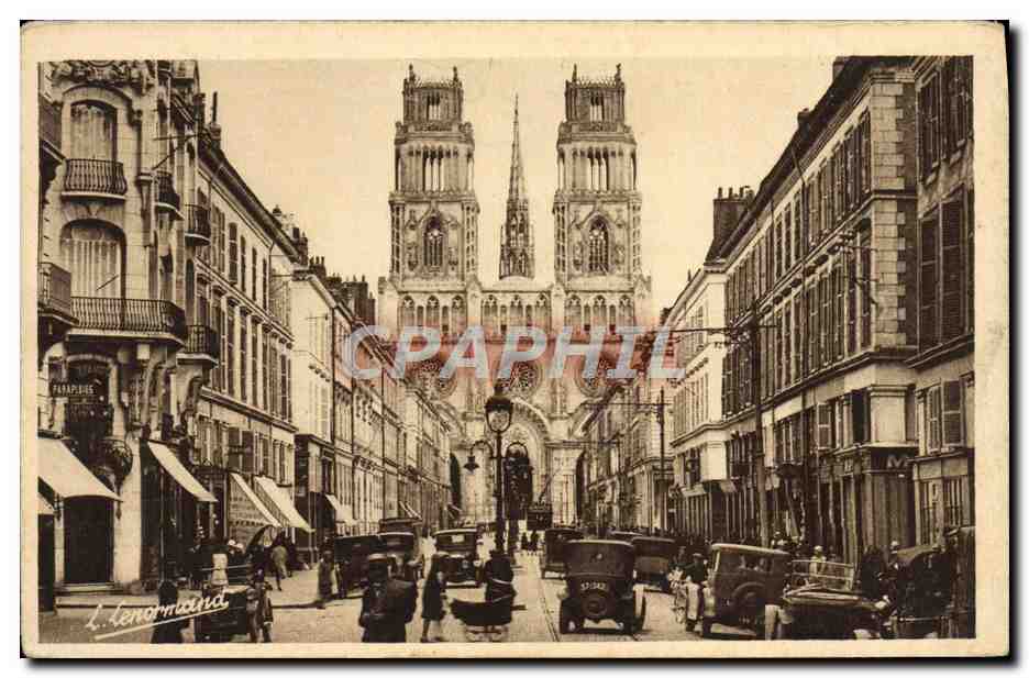 CPA Orleans La Rue Jeanne d'Arc Automobile 