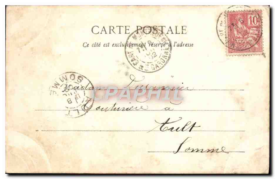 CPA La Haute Garonne Monterjeau Le Clocher — Verso