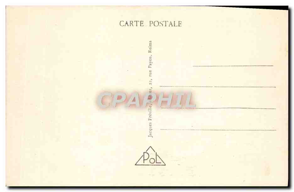 CPA Les Monts de Champagne Mont Cornillet  — Rückseite