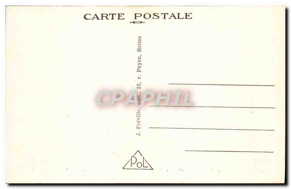 CPA Les Monts de Champagne Le Mont Haut Militaria — Rückseite