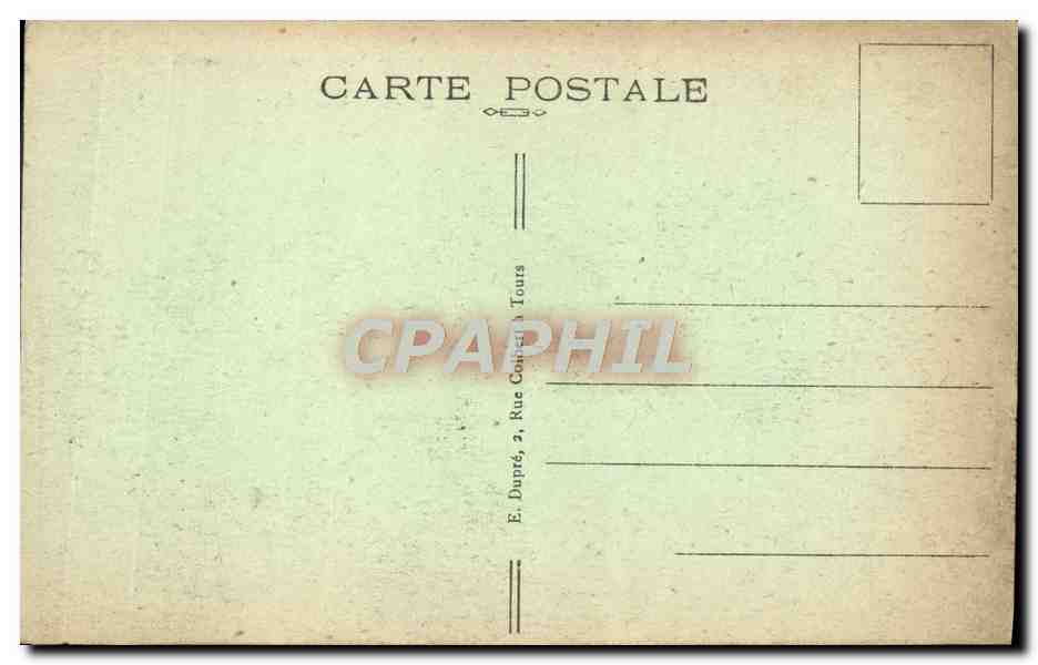 CPA Azay Le Rideau Le Chateau Cote Nord  — Rückseite