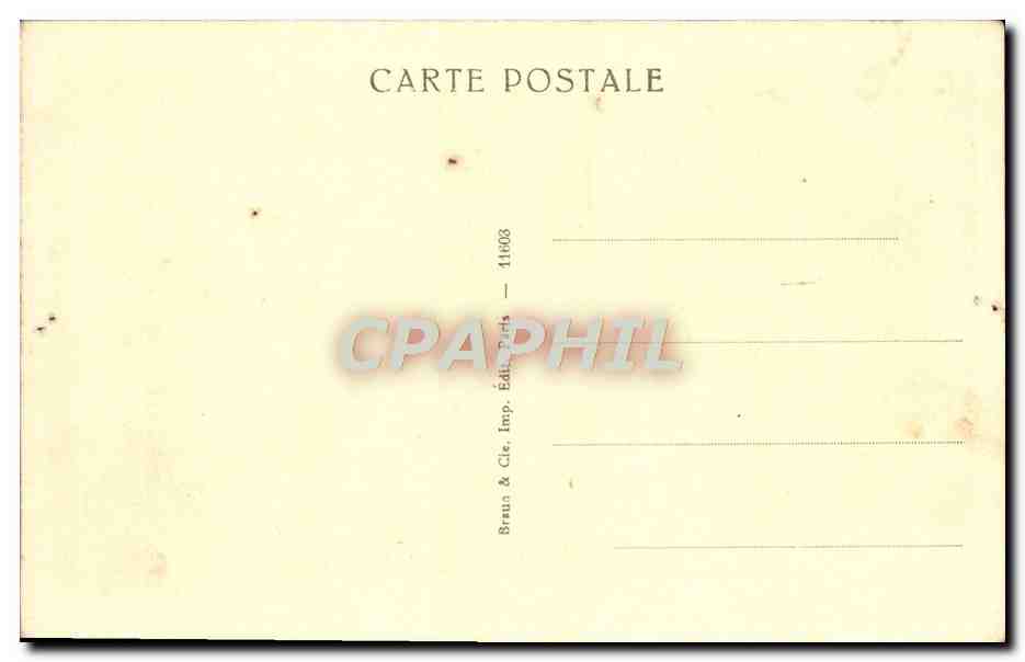 CPA Musee Du Louvre Da Vinci La Cene — Rückseite