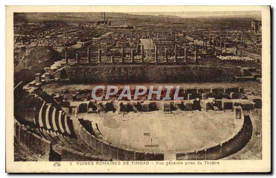CPA Ruines Romaines de Timgao Vue Generale prise du Theatre