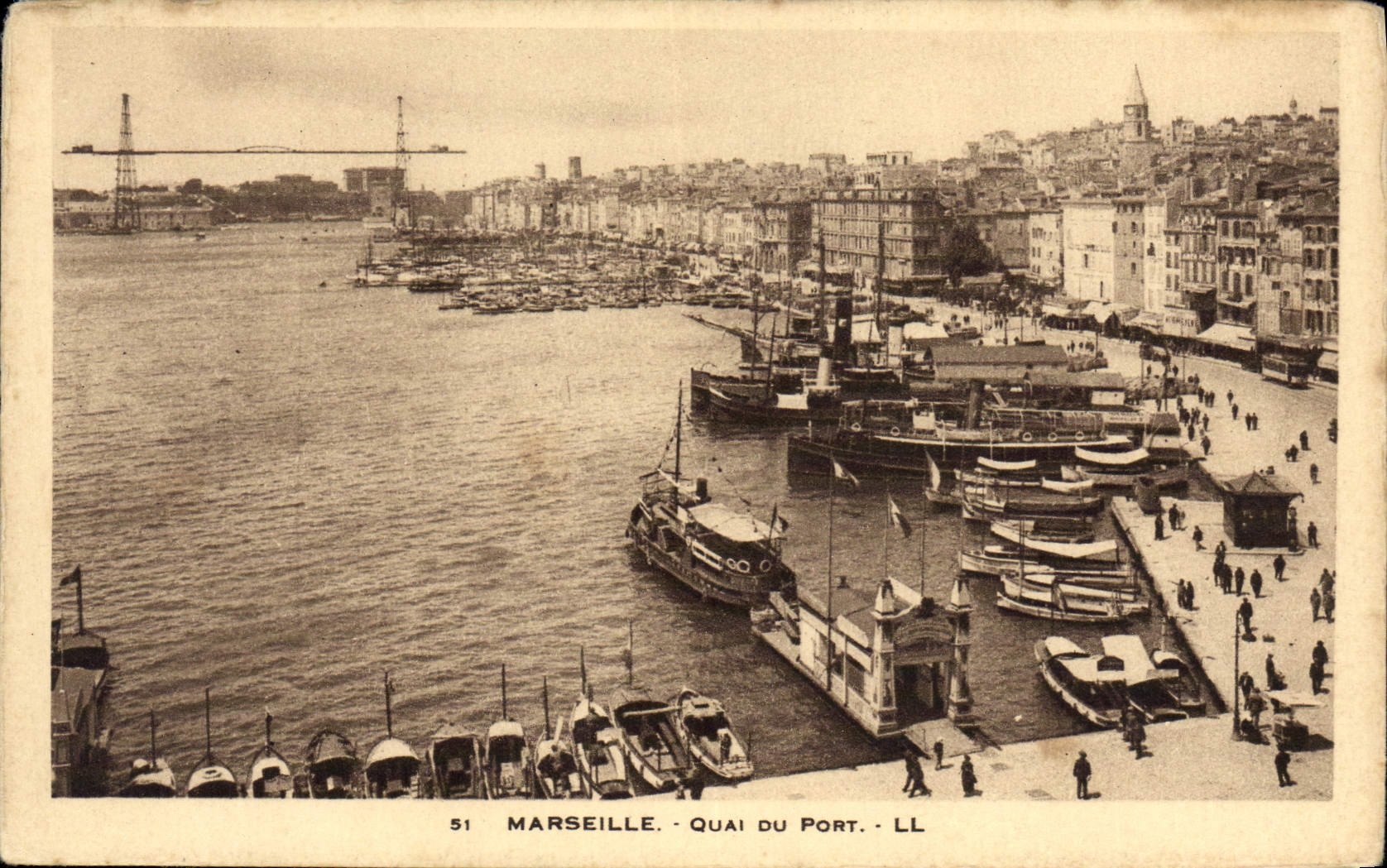CPA Marseille Quai du Port Bateaux