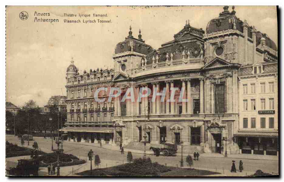 CPA Anvers Theatre Lyrique Flamand