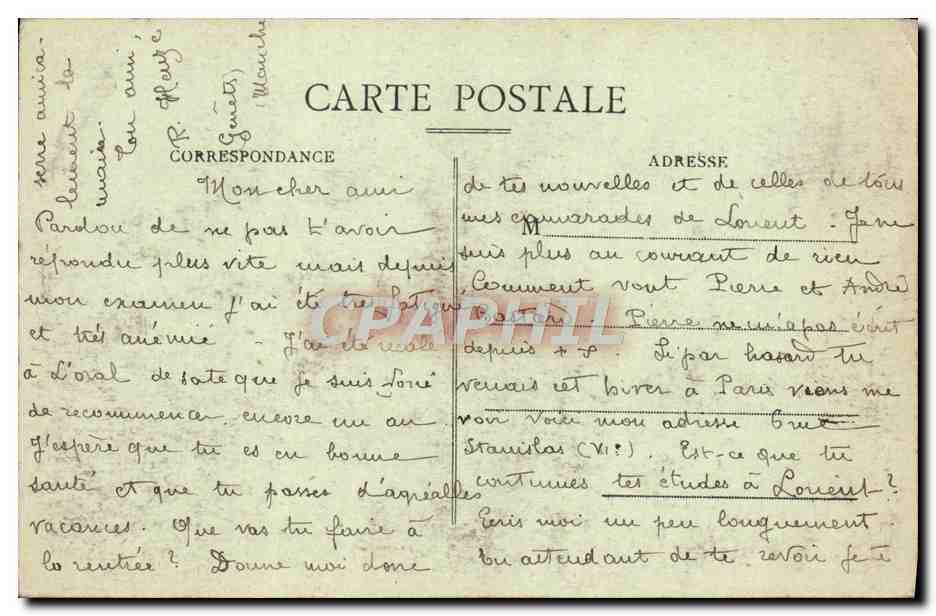 CPA Abbaye du Mont Saint Michel le Cloitre — Verso