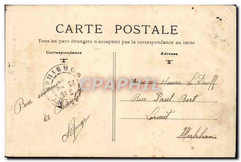 CPA Blois Le Chateau Porte de la salle de Catherine de Medicis — Rückseite