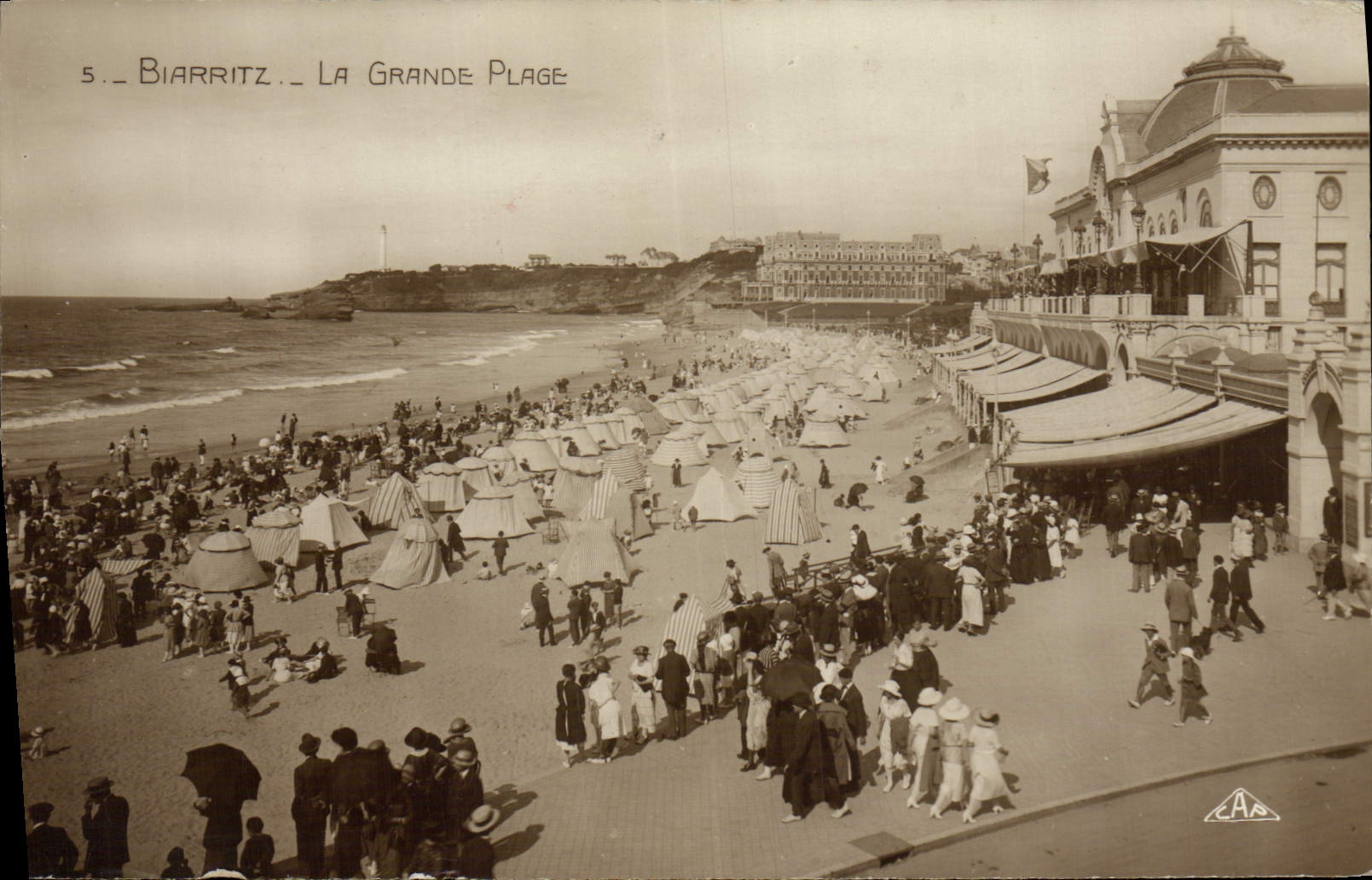 CPA Biarritz La Grande Plage