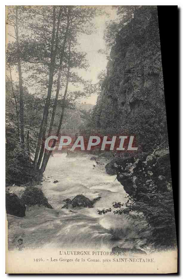 Les Gorges de la Gouze, près Saint-Nectaire — L'Auvergne pittoresque — Béguin, St-Gérand (Allier)