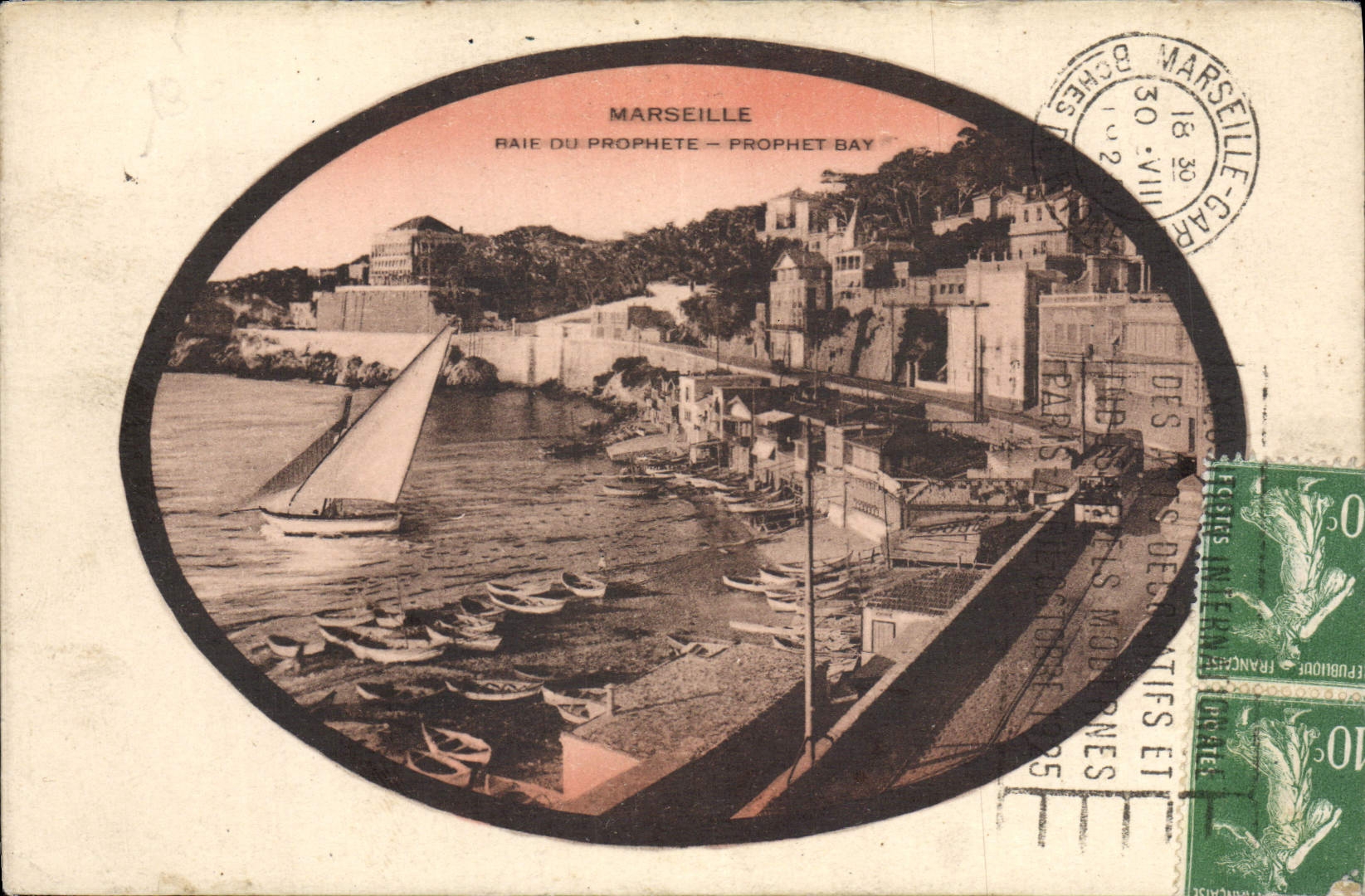CPA Marseille Raie du Prophete Prophet Bay Bateaux
