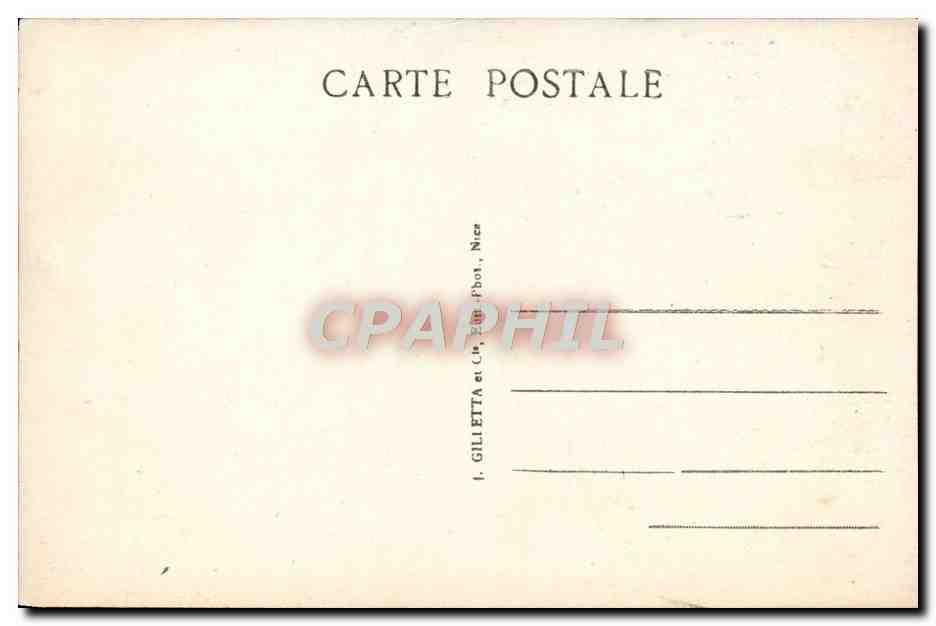 CPA Cannes Logia Promenade de la Croisette — Verso