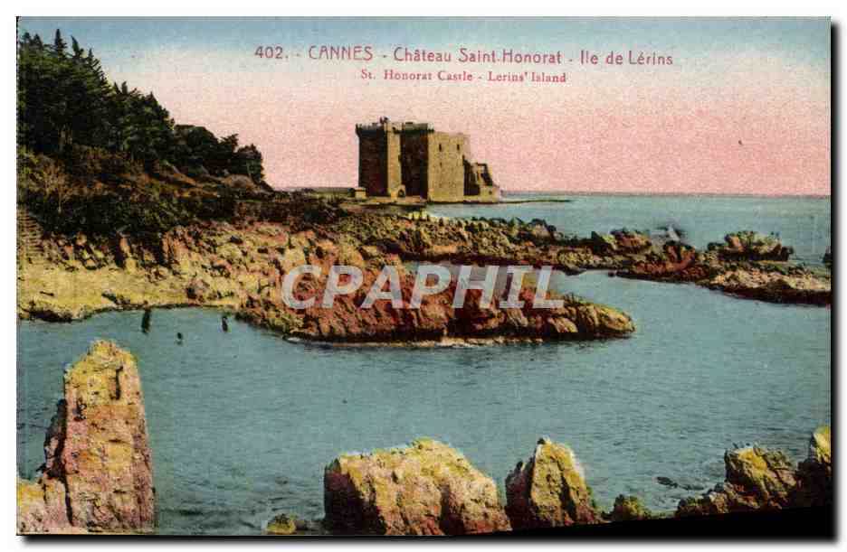 CPA Cannes Chateau Saint Honorat Ile de Lerins 