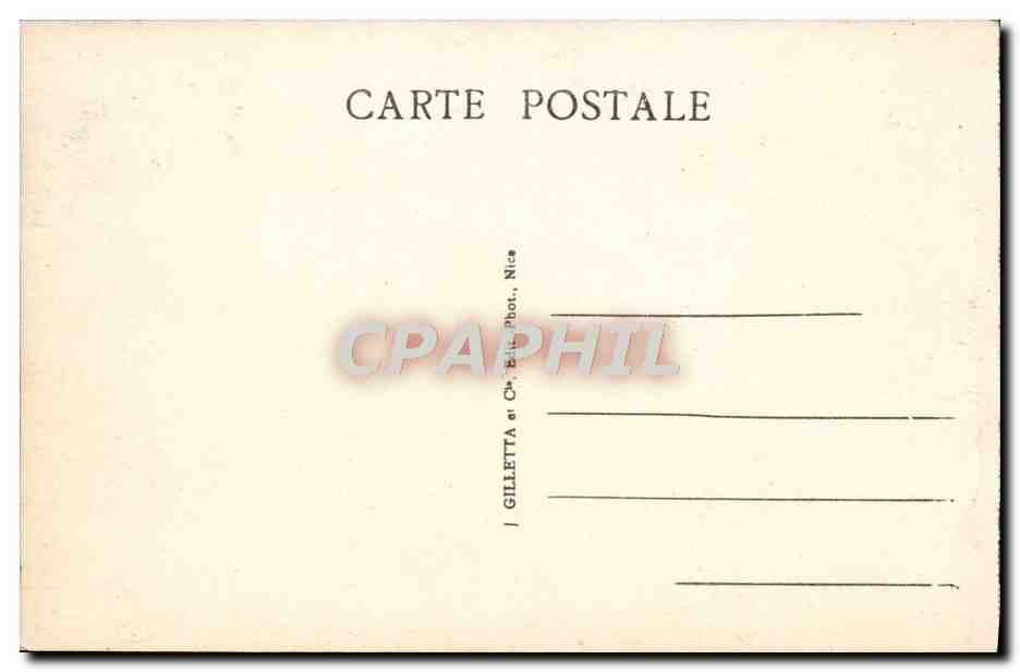 CPA Cannes Square Merimee et Casino Mérimée — Verso
