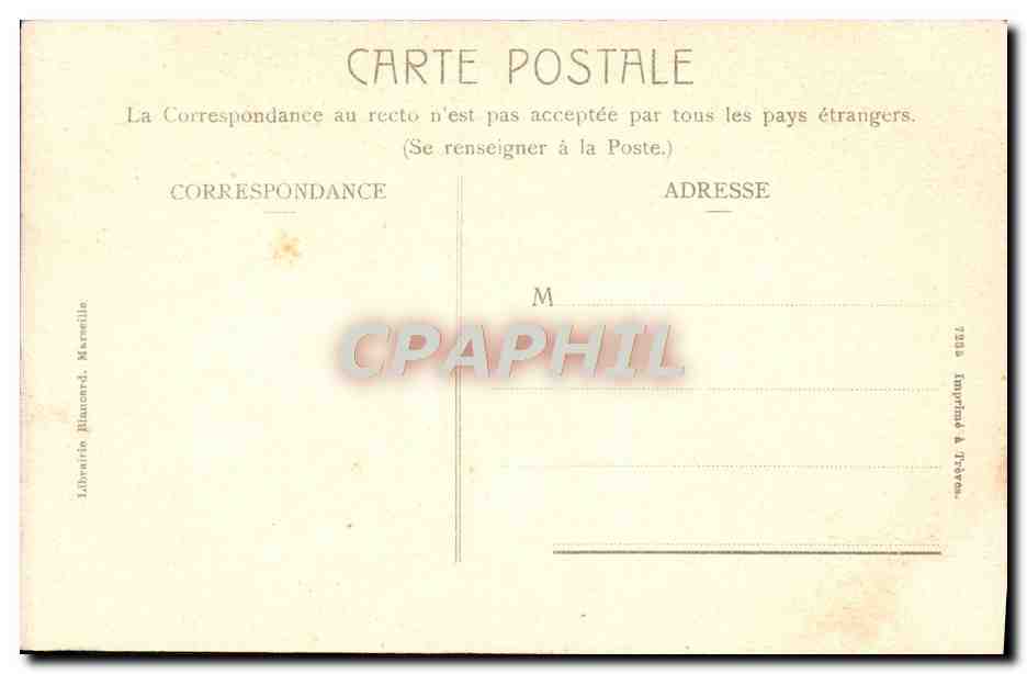 CPA Marseille L'Eglise des reformes — Back