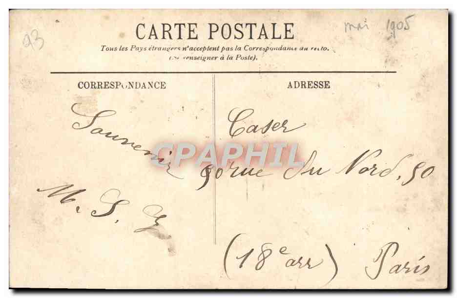 CPA Saint Denis Le Fort de la Briche Militaria — Rückseite