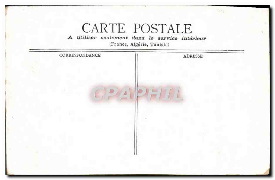 CPA Fontainebleau Grande Galerie — Rückseite