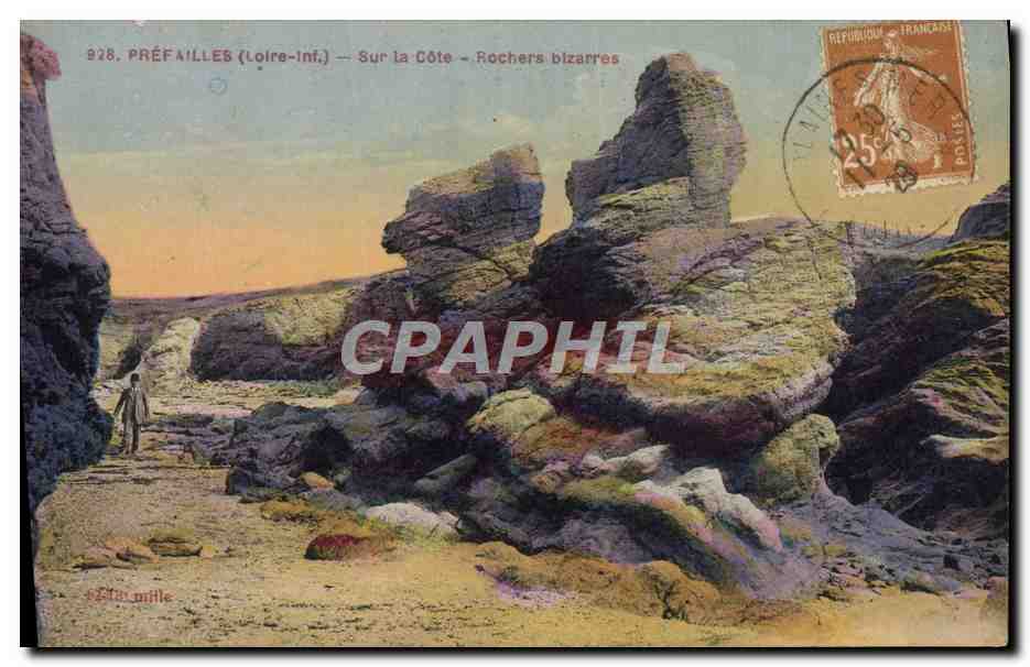 CPA Prefailles Sur la Cote Rochers Bizarres