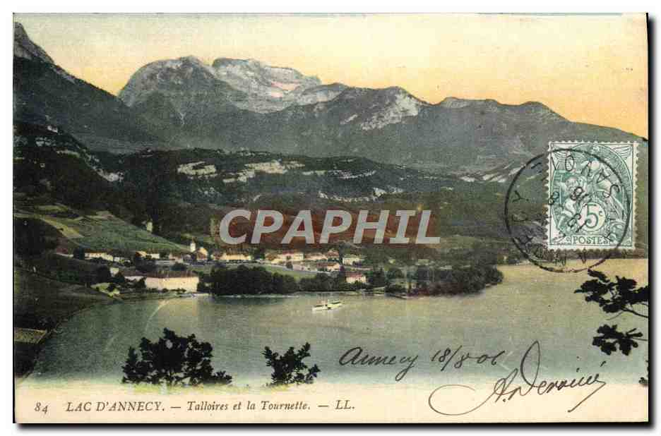 Lac d'Annecy — Talloires et la Tournette — LL. — N°84