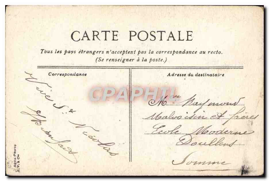 CPA Roubaix Eglise du St Redempteur  — Rückseite