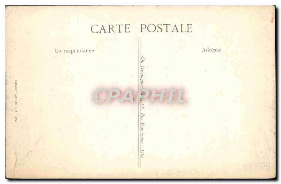 CPA Tourcoing L'Hotel de Ville La cour d'honneur — Back