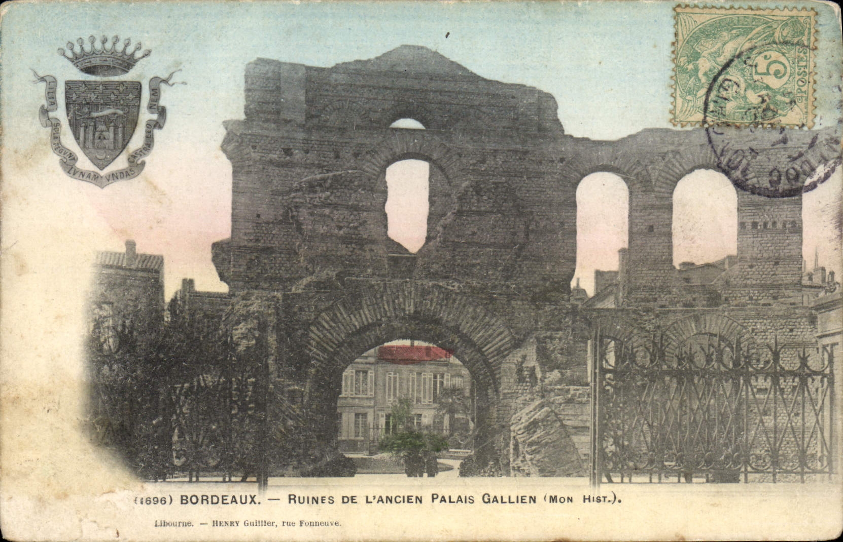 CPA Bordeaux Ruines de L'Ancien Palais Gallien
