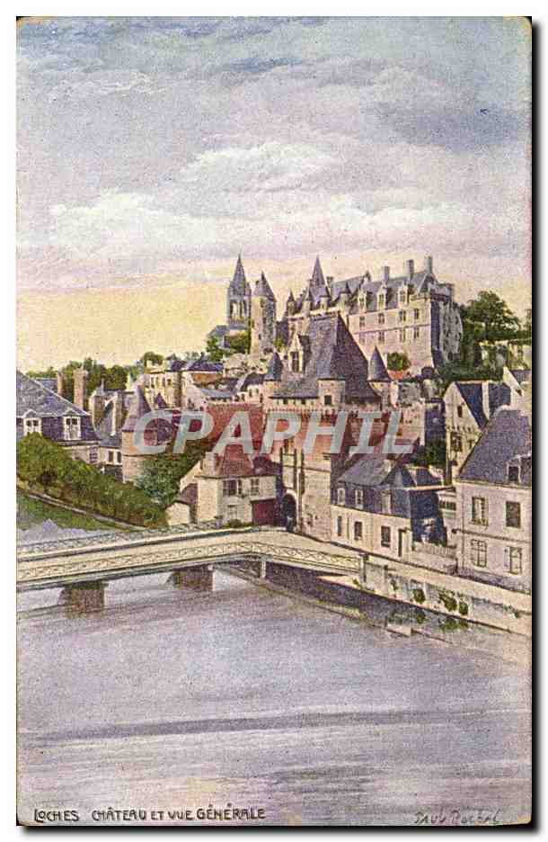 CPA Loches Chateau et Vue Generale