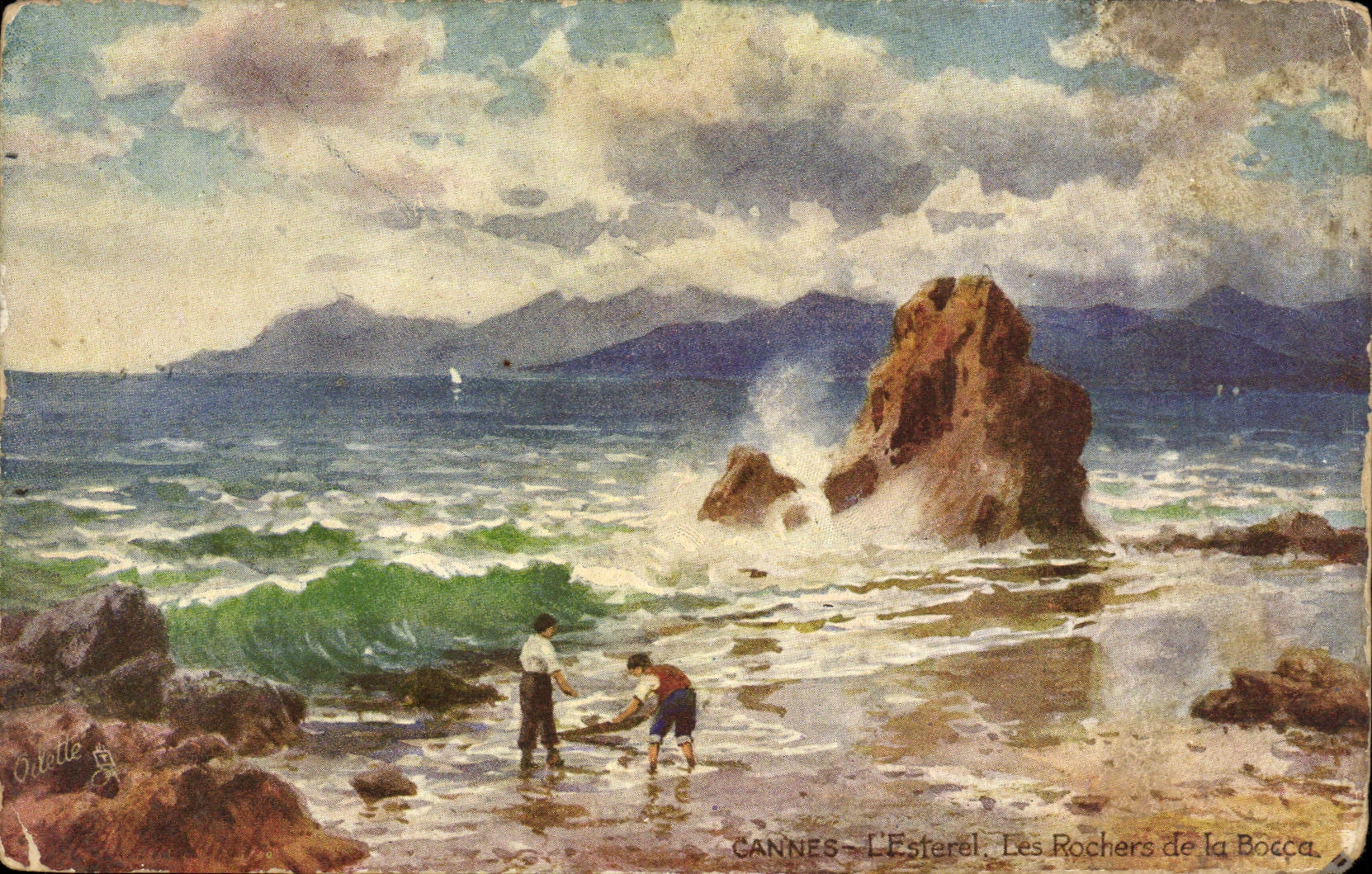CPA Cannes L'Esterel Les Rochers de la Bocca