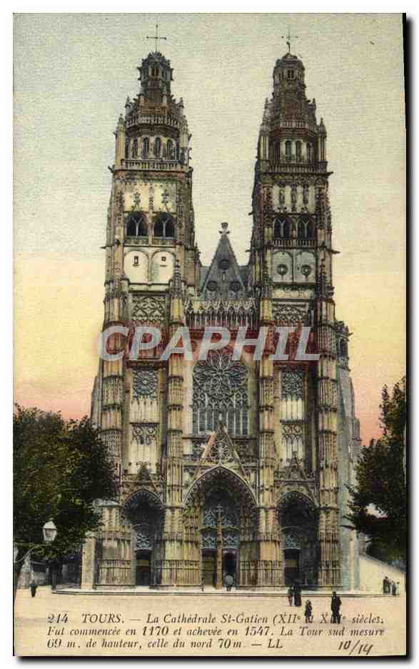CPA Tours La Cathedrale Saint Gatien 